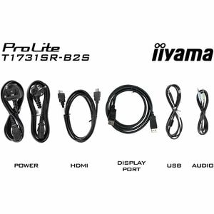 iiyama ProLite T1731SR-B2S 17 Zoll Klasse LCD-Touchscreen-Monitor - 5:4 Format - 5 ms Reaktionszeit - 43,2 cm (17 Zoll) Vi