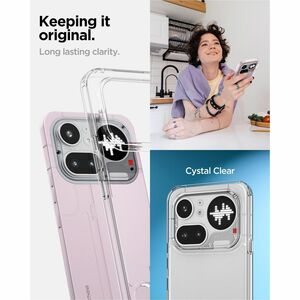 Spigen Ultra Hybrid Case for Nothing Phone (4a) Pro Smartphone - Crystal Clear - Shock Absorbing, Drop Resistant, Anti-scr