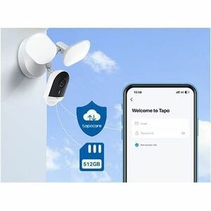 Tapo C720 4 Megapixel Indoor/Outdoor 2K Network Camera - Colour - Floodlight - 29.87 m Colour Night Vision - H.264 - 2560 