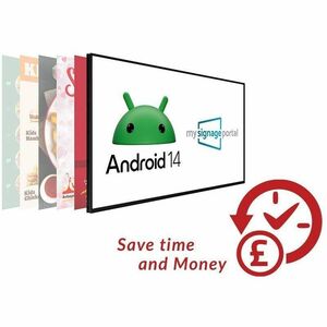 AllSee DM55UHD10 55" LCD Digital Signage Display - 24 Hours/7 Days Operation - ARM Cortex A55 2 GHz - 3840 x 2160 - 16:9 -