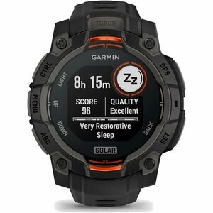 Garmin Instinct 3 Smart Watch - Black, Twilight Body Color - Black, Twilight Band Color - Aluminium Body Material - Fiber 