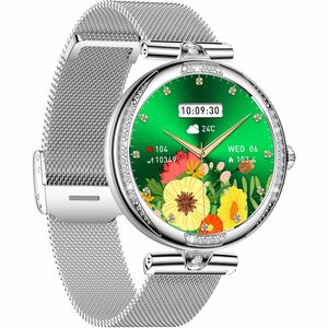 Carneo Seinna HR+ Smart Watch - 11.50 mm Case Thickness - 39.50 mm Case Width - Women - Silver, Rose Gold Body Color - Sil
