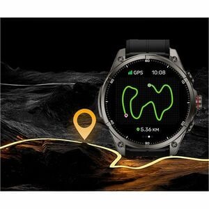 Carneo GTR eXpedition Smart Watch - 11 mm Case Thickness - Titanium Grey Body Color - Glass, Metal Body Material - Silicon