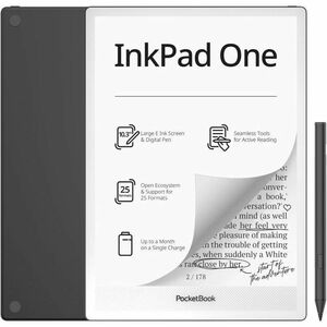 Lettore di testo digitale PocketBook InkPad One - Nero opaco - 32 GB Flash - 26,2 cm (10,3") Display - Touchscreen - 1404 