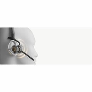 Shokz OpenMeet2 Wireless Over-the-head, Open-ear Stereo Headset - Binaural - Open - 3000 cm - Bluetooth - Noise Cancelling