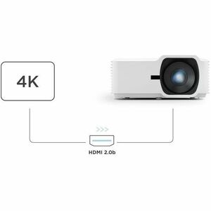 ViewSonic LSD500HD DLP-Projektor - Weiß - 5500 lm Helligkeit - Vorderseite - 1080p - HDMI - USB - Netzwerk (RJ-45)