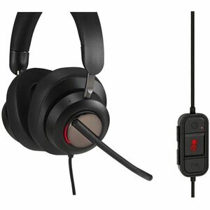Kensington H2000 Kabel Über das Ohr, Kopfbügel Stereo Headset - Schwarz - Microsoft-Teams-Zertifizierung - Binaural - Ohru