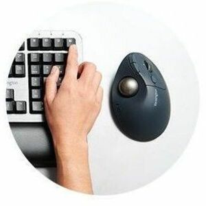 ACCO Pro Fit Ergo TB550 Trackball - Bluetooth/Radio-Frequenz - USB - Optisch - 7 Programmable Button(s) - 1 Pack - Kabello