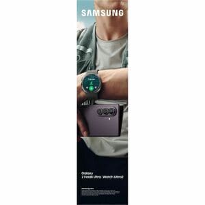 Samsung Galaxy Watch Ultra2 SM-L715F Smart Watch - 47.40 mm Case Height - 47.10 mm Case Width - Titanium Silver Body Color
