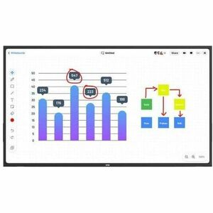 DTEN ONboard DBR1455E-WB 1397 mm 4K UHD LCD Collaboration Display - Capacitive - Touchscreen - 16:9 Aspect Ratio - 3840 x 