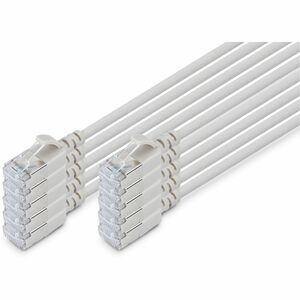 Digitus 2 m Category 6a Network Cable - 10 Piece - Cable for Network Device - First End: 1x RJ-45 Network - Male - Second 