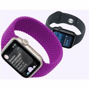 Apple Watch SE 3 GPS 40mm Midnight Aluminium Case with Navy Blue Sport Band - S/M