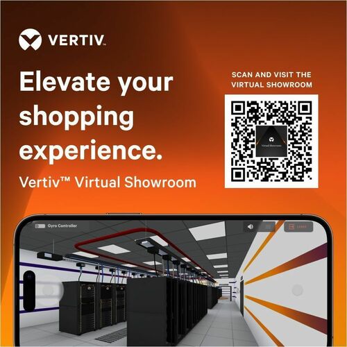 Vertiv VR Rack - 48U Server Rack Enclosure| 800x1200mm| 19-inch Cabinet (VR3357) - 2265x800x1200mm (HxWxD)| 77% perforated