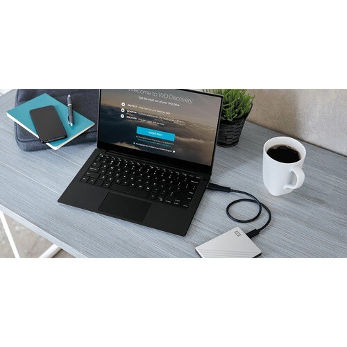 WD My Passport Ultra WDBPMV0050BSL 5 TB Portable Hard Drive - External - Silver - Desktop PC Device Supported - USB 3.0 - 