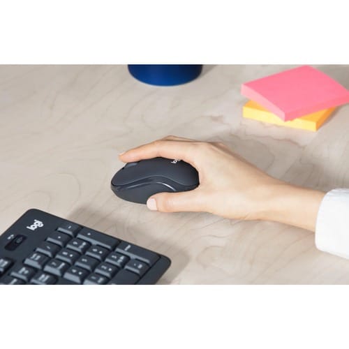 Clavier et souris Logitech MK295 - Français - USB Sans fil RF - Couleur du clavier/pavé tactile: Graphite - USB Sans fil R