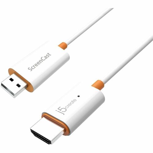 j5create ScreenCast JVAW56-N Video Extender Transceiver - Wireless - 15 m Range - 1 x USB - 1 x HDMI Out - 1080p, 480p, 72