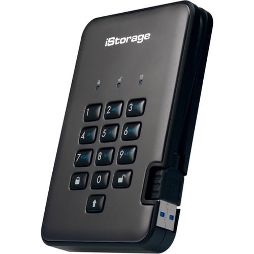 Disque dur Portable iStorage diskAshur PRO2 Durci - 2.5" Externe - 1 To - Conforme aux normes TAA - Client Léger Appareil 