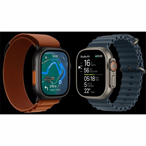 Apple Watch Ultra 3 Smartwatch - 49 mm Case Height - 44 mm Case Width - Natürlich Tasche, Farbe - Titan Gehäusematerial - 