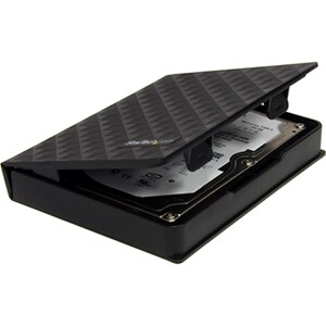 StarTech.com 2.5in Anti-Static Hard Drive Protector Case - Black (3pk) - Polypropylene - Black - 1 Hard Drive