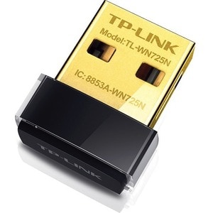 TP-Link TL-WN725N IEEE 802.11n Wi-Fi Adapter for Desktop Computer, Notebook - USB - 150 Mbit/s - 2.48 GHz ISM - External