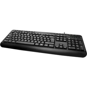 Adesso AKB-132 Multimedia Desktop Keyboard - Cable Connectivity - PS/2 Interface - 104 Key(s) - Media Player, Volume Down,