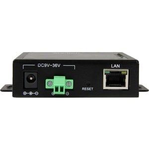 StarTech 2 Port Serial-to-IP Ethernet Device Server, RS232, Metal and Mountable, Serial Device Server, TAA - Connect confi