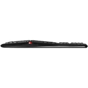 Adesso 2.4 GHz Wireless Ergonomic Trackball Keyboard - Wireless Connectivity - RF - 30 ft - 2.40 GHz - USB Interface - 105
