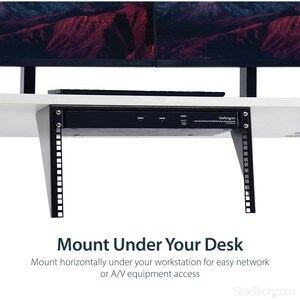 VERTICAL WALL-MOUNT SERVER RACK - SOLID STEEL - 6U