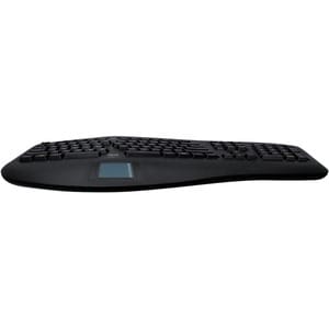 Adesso 2.4GHz Wireless Ergonomic Touchpad Keyboard - Wireless Connectivity - RF - 30 ft - 2.40 GHz - USB Interface - 105 K