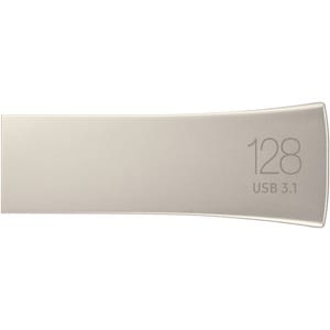Samsung USB 3.1 Flash Drive BAR Plus 128GB Champagne Silver - 128 GB - USB 3.1 - Champagne Silver - 5 Year Warranty