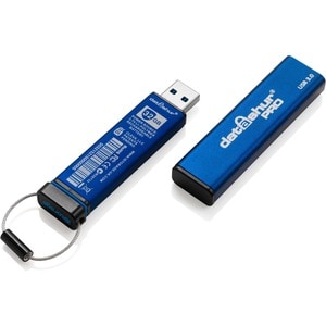 iStorage datAshur PRO 64 GB | Secure Flash Drive | FIPS 140-2 Level 3 Certified | Password protected | Dust/Water Resistan