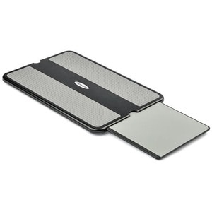 StarTech.com Lap Desk - With Retractable Mouse Pad - Black, Grey - Silicone, Plastic - 1 - TAA Compliant