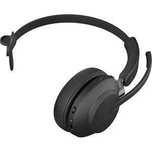 Jabra Evolve2 65 Link380 USB-A UC Mono Headset inkl. Ladestation - Schwarz - Kabellos - Ohraufliegend - Bluetooth