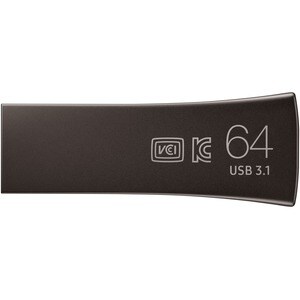 Clé USB Samsung BAR Plus 64 Go Champagne USB 3.2 rétrocompatible 2.0, MUF-64BE3/APC, protection à 5 épreuves, vitesse jusq