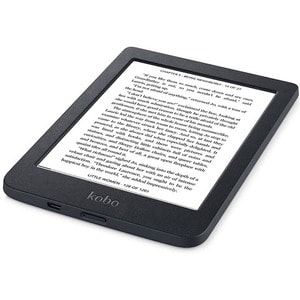 Kobo Nia Digital Text Reader - Black - 6000 Book(s) - 8 GB Flash - 15.2 cm (6"") Display - Touchscreen - 1024 x 758 - Wire