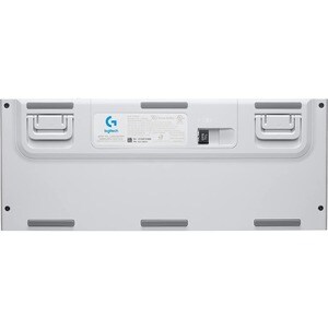 Logitech G915 Gaming Keyboard - Wireless Connectivity - USB Interface - English (US) - White - Mechanical Keyswitch - Blue