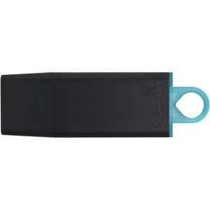 Unidad flash Kingston DataTraveler Exodia DTX - 64GB - USB 3.2 (Gen 1) - Negro, Verde azulado