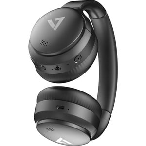 V7 HB800ANC Wired/Wireless Over-the-ear, Over-the-head Stereo Headset - Black - Binaural - Circumaural - 1500 cm - Bluetoo