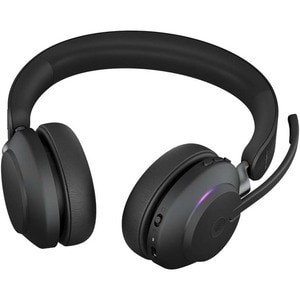 Jabra Evolve2 65 无线 头戴式 立体声 耳机 - 黑 - 双声道 - 上耳式 - 蓝牙 - C型 USB