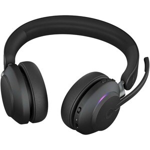 Jabra Evolve2 65 无线 头戴式 立体声 耳机 - 黑 - 双声道 - 上耳式 - 蓝牙 - A 型 USB