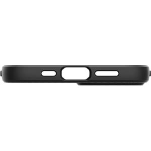 Spigen Liquid Air Case for Apple iPhone 13 Smartphone - Geometric Pattern - Matte Black - OEM - Matte - Shock Absorbing, D