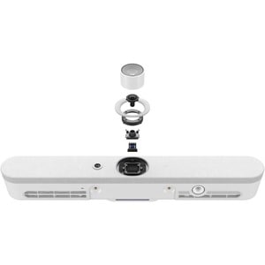 Logitech CC4500e 视频会议摄像头 - 白 - USB - 1920 x 1080 视频 - 120° Angle - 4x 数字变焦 - 麦克风 - 无线局域网 - 网络 (RJ-45) - 计算机, 显示器, 电视