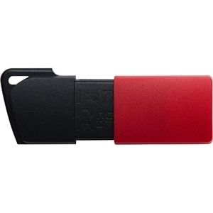 Kingston DataTraveler Exodia M USB Flash Drive - 128 GB - USB 3.2 (Gen 1) - Red, Black - 5 Year Warranty - 1 Pack