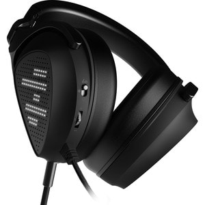 Asus ROG Delta S Animate Wired Over-the-head Stereo Gaming Headset - Black - Binaural - Ear-cup - 32 Ohm - 20 Hz to 40 kHz