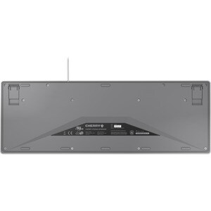 CHERRY STREAM Keyboard - Cable Connectivity - USB Interface - English (UK) - Scissors Keyswitch - 10 Hot Key(s) - Volume D