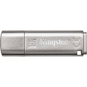 IronKey IKLP50 64 GB USB 3.2 (Gen 1) Type A Flash Drive - Silver - XTS-AES, 256-bit AES - TAA Compliant - 145 MB/s Read Sp