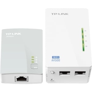 TP-Link TL-WPA4220 Powerline Netzwerkadapter - 2 x Netzwerk (RJ-45) - 500 Mbit/s Stromleitung - 300 m Reichweite unterstüt