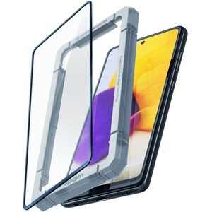 Spigen GLAS.tR Align Master 9H Tempered Glass Screen Protector - Black - 1 - For LCD Smartphone - Oil Resistant, Fingerpri