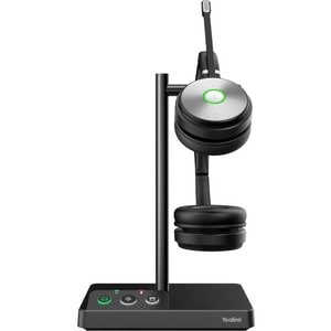 Yealink WH62 Dual UC Wireless Over-the-head Stereo Headset - Binaural - Supra-aural - 16000 cm - DECT CAT-iq - 32 Ohm - 20