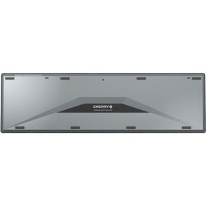 CHERRY KW 9100 SLIM Keyboard - Wireless Connectivity - Pan-Nordic - Black, Silver - Scissors Keyswitch - Bluetooth/RF - 4 